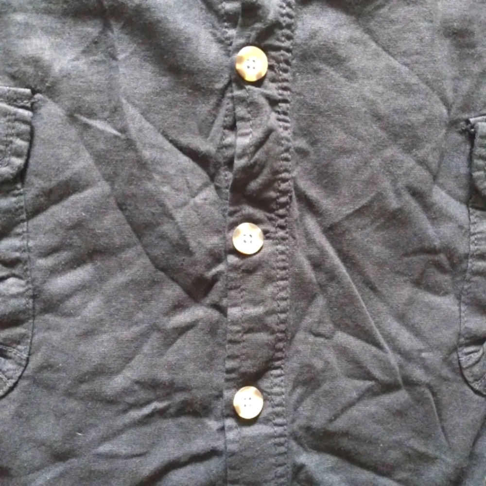 Old Navy button front linen blend utility skirt, size 16 - Picture 2 of 6